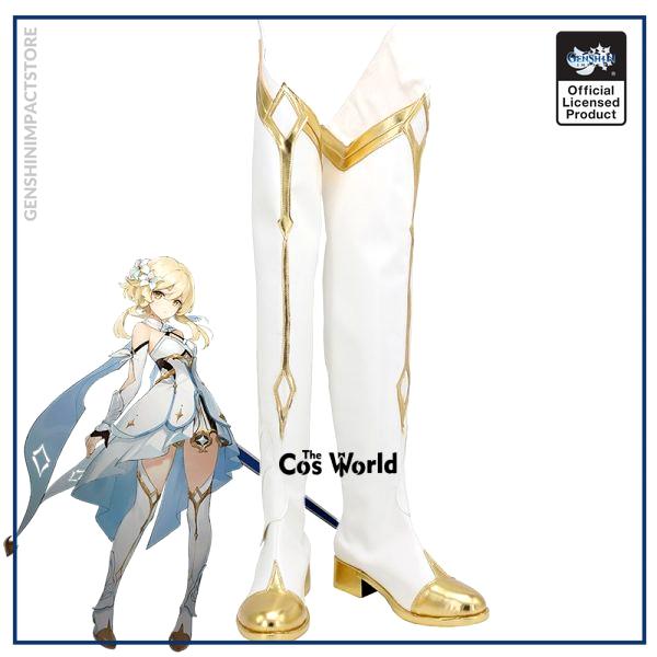 Genshin Impact Lumine Games Customize Cosplay Low Heel Shoes Boots - Genshin Impact Store