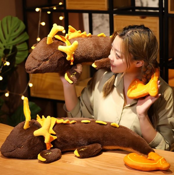 Game Genshin Impact Morax Dragon Plush Doll Pillows 68CM Anime Cosplay Costume Props Accessories Cartoon Bolster 1 - Genshin Impact Store