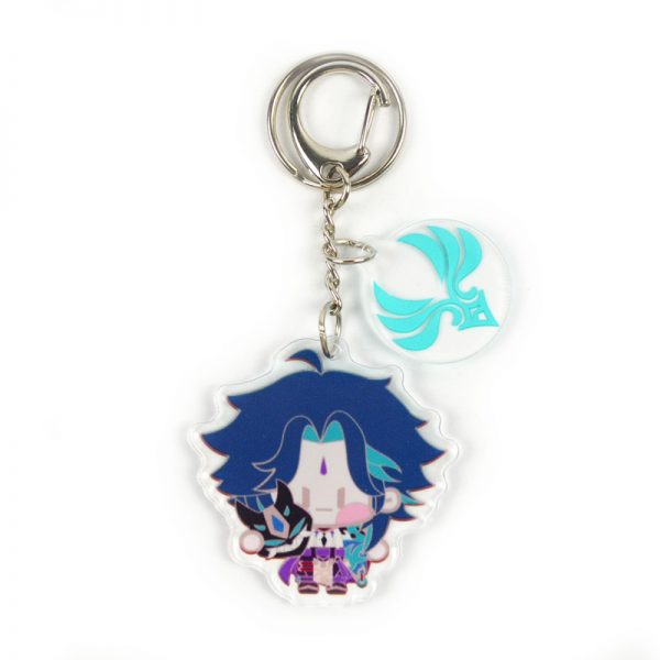 Anime Genshin Impact Xiao Cosplay Acrylic Keychain Accessories Pendant Key Ring Game Fans Cute Gift 800x800 1 - Genshin Impact Store
