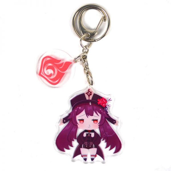 Cute Genshin Impact Hu Tao C Anime Acrylic Keychain For Women Accessories Bag Pendant Key Ring Girl Gift 800x800 1 - Genshin Impact Store