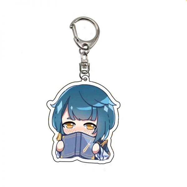 Cute Genshin Impact XingQiu Anime Acrylic Keychains Accessories Car Bag Pendant Key Ring Cosplay Gifts 800x800 1 - Genshin Impact Store