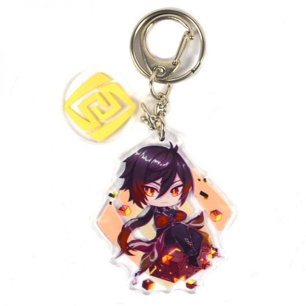 Cute Genshin Impact Zhongli B Anime Acrylic Keychain For Women Accessories Bag Pendant Key Ring Girl Gift 800x800 1 - Genshin Impact Store