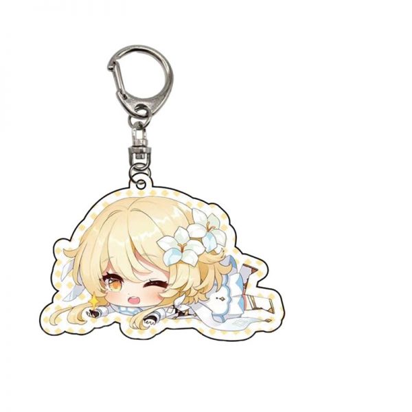Genshin Impact Lumine A Anime Acrylic Keychains Accessories Car Bag Pendant Key Ring Cosplay Cute Gifts 800x800 1 - Genshin Impact Store