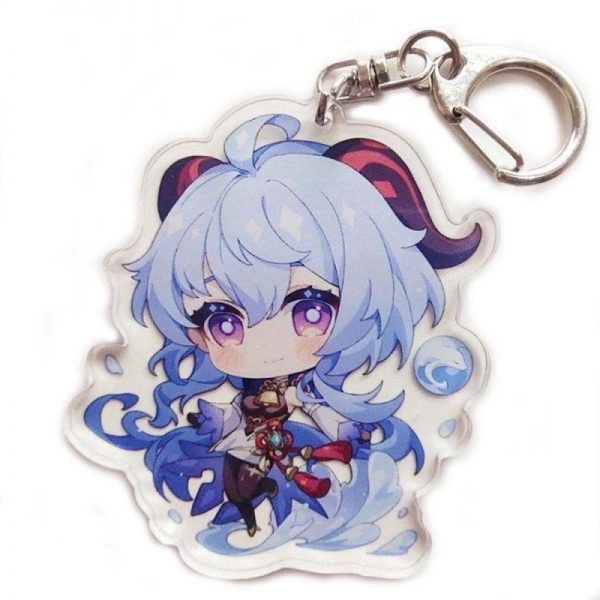 New Genshin Impact Ganyu Figures Acrylic Keychain G Shaped Buckle Accessories Cute Bag Car Pendant Key Ring Game Fans Gift 800x800 1 - Genshin Impact Store