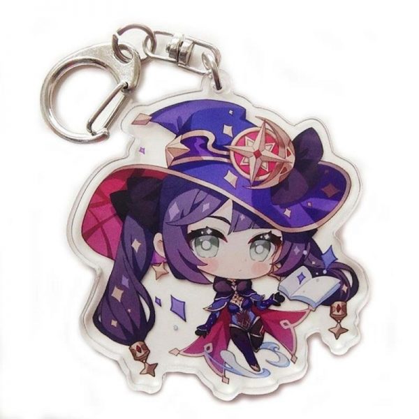 New Genshin Impact Mona Figures Acrylic Keychain G Shaped Buckle Accessories Cute Bag Car Pendant Key Ring Game Fans Gift 800x800 1 - Genshin Impact Store
