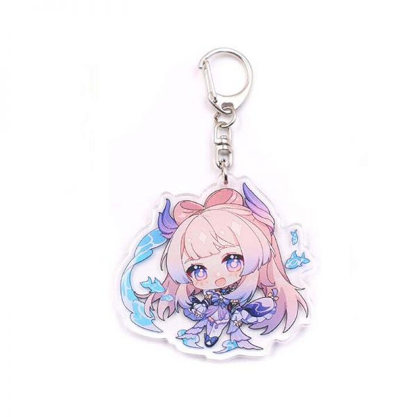 New Genshin Impact Sangonomiya Kokomi Figures Acrylic Keychain G Shaped Buckle Accessories Cute Bag Car Pendant Key Ring Game Fans Gift 800x800 1 - Genshin Impact Store